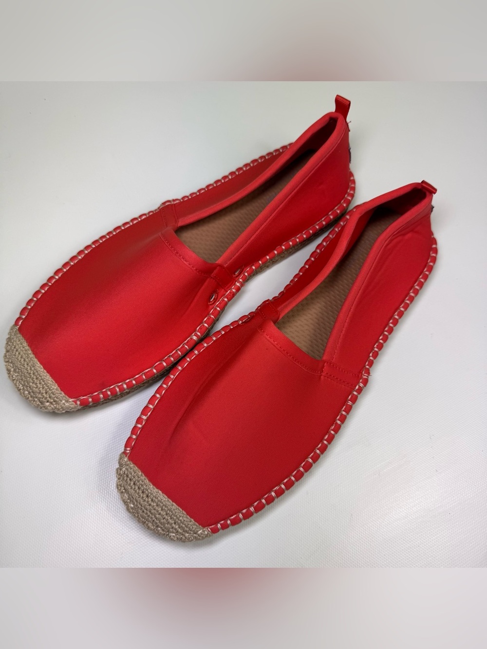 Sea Star Beachwear Orange Espadrille Water Shoes - Women's Size 10 Excellent Con
